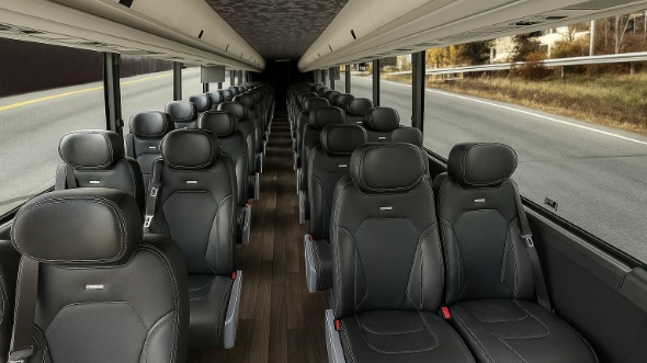 Interior of Charter Bus Company Bolingbrook's 15 Passenger Minibus in Bolingbrook